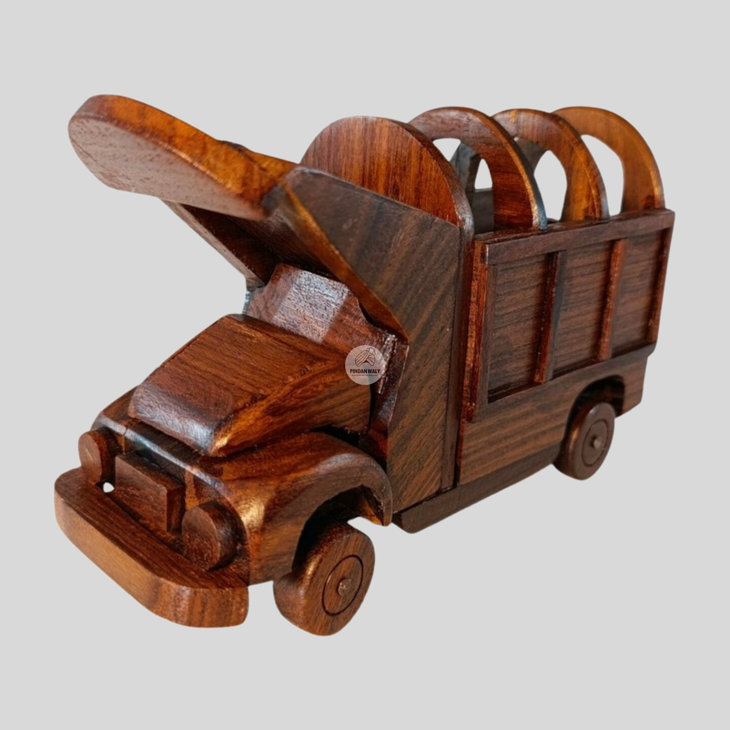 Miniature Hand carved ,Wooden Truck