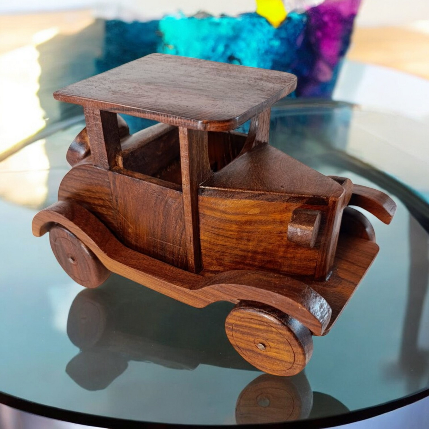 Wooden Antique Car Model - Home Décor