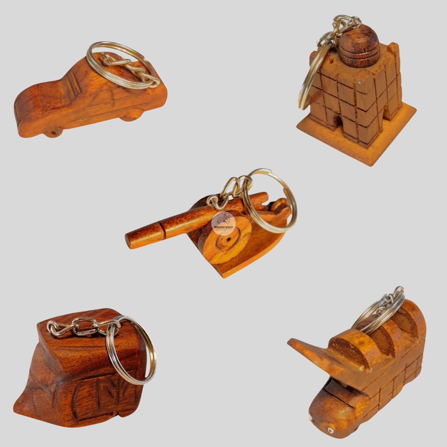 Wooden Keychain Unique Style