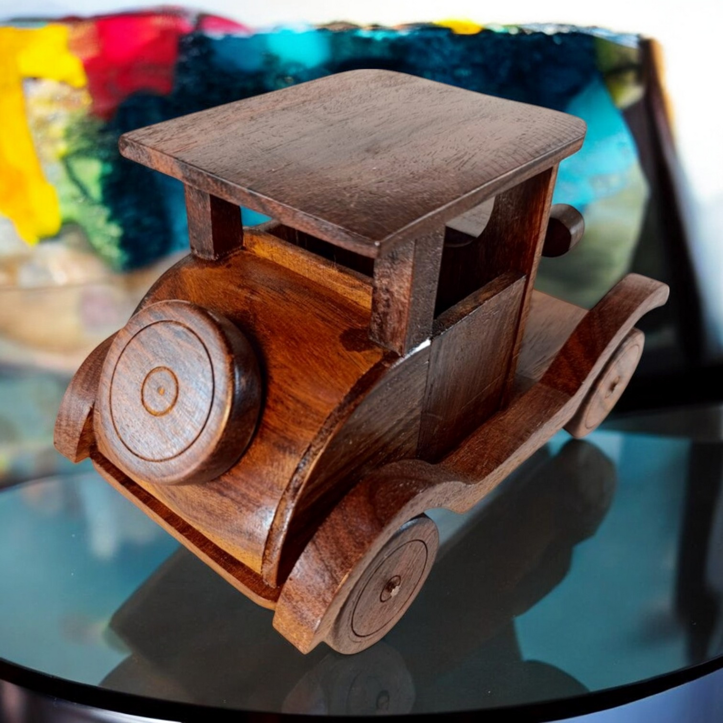 Wooden Antique Car Model - Home Décor