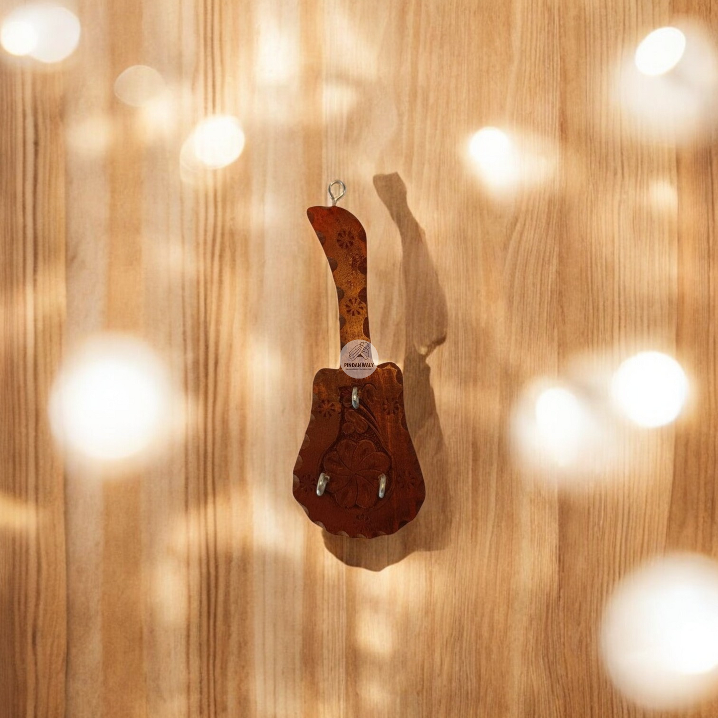 Wooden Key Chain Holder (Guitar)