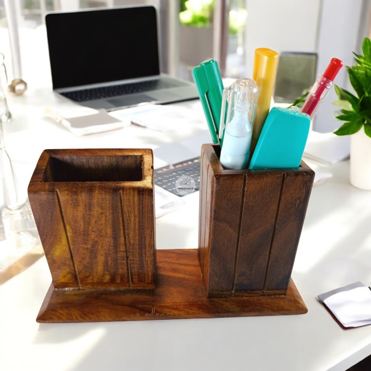 Office Card Holder & Pen Holder - Desk Organizer