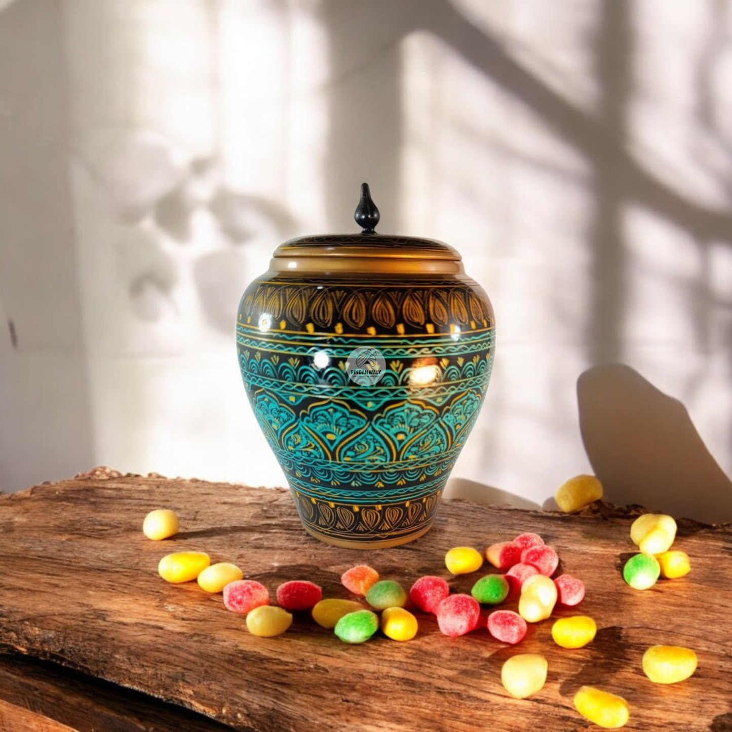 Wooden Candy Jar (Lacquer Art)