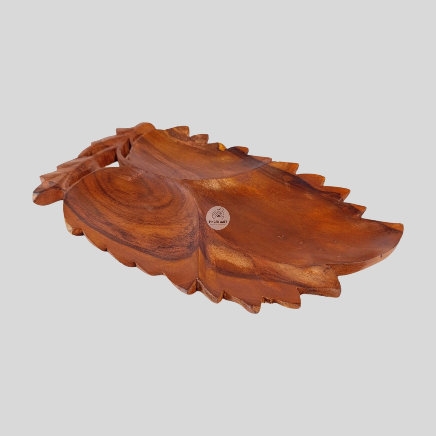 Wooden Leaf-Shaped Tray